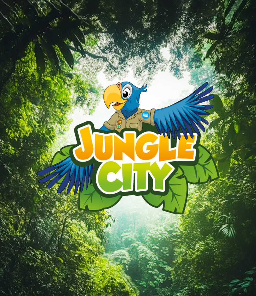 Jungle City Pretpark Mascotte / Logo / Stijl